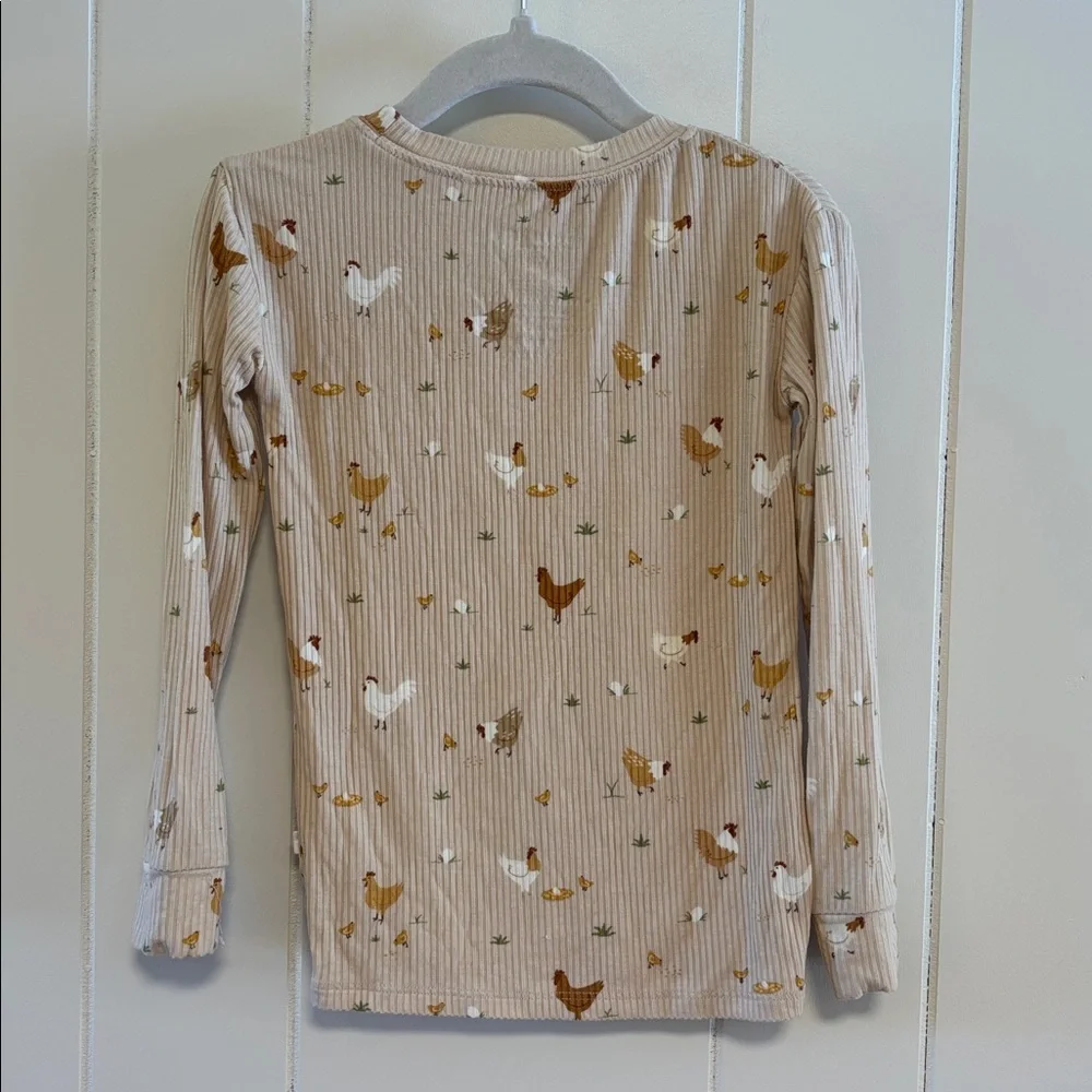 Brave Littles Ones Chicken Print Bamboo PJ Set - Picture 3 of 7